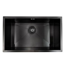 Large Kitchen Sink Bali Topmount Undermount Grey Stainless Steel ENKI KS033
