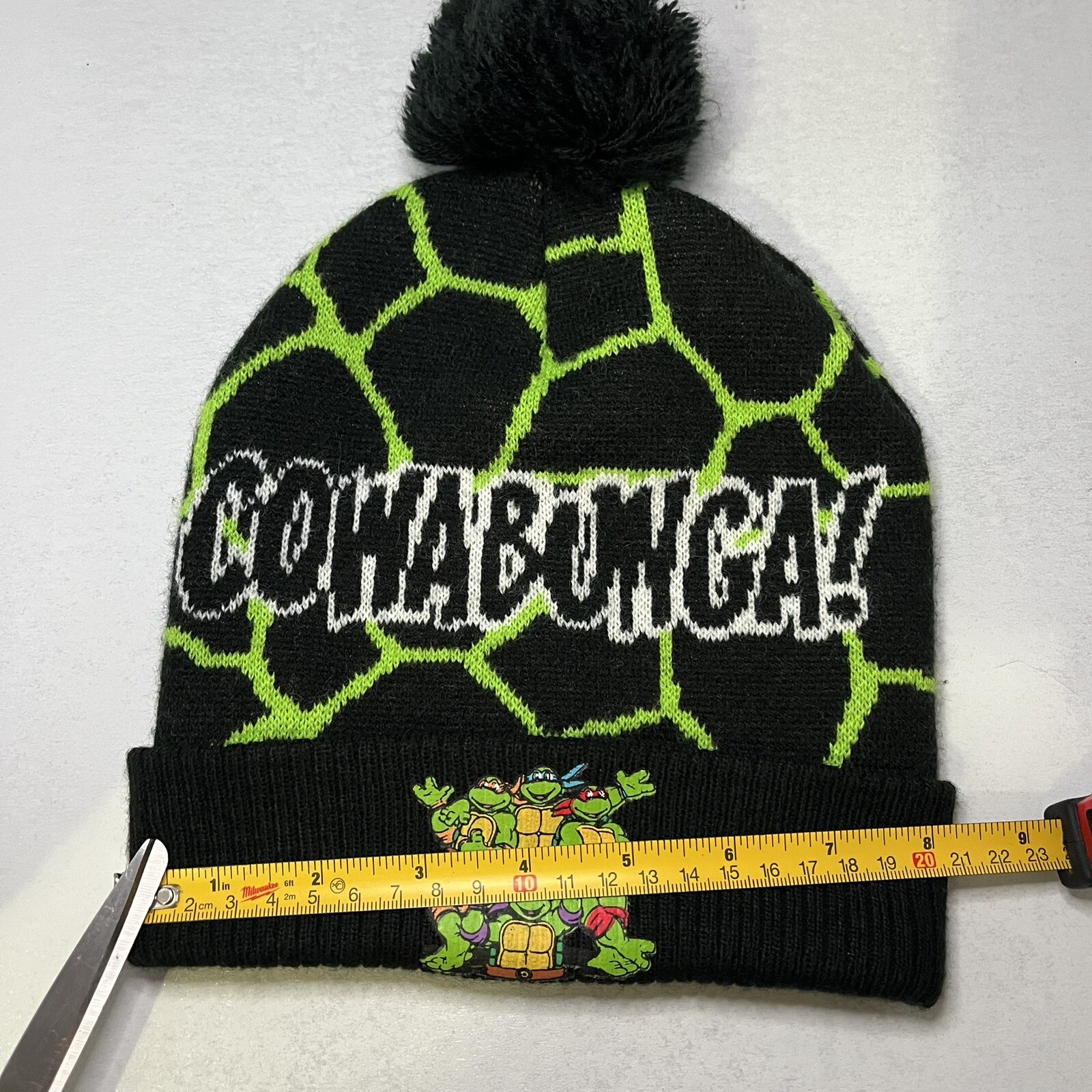 Cowabunga TMNT Turtles Pattern Patch Winter Hat - image 8