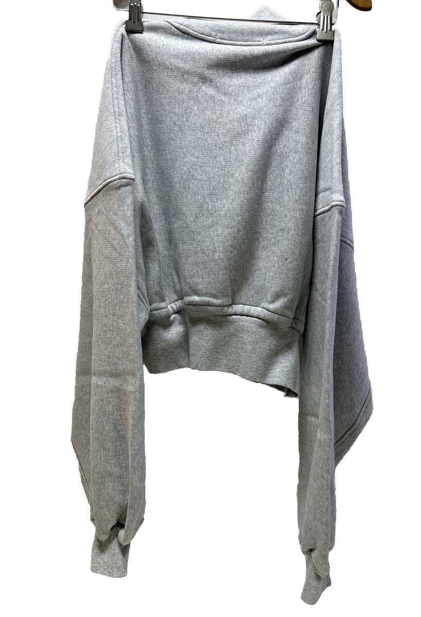 Alexander Wang T Crop Pullover Turtleneck With Branded Seam Alexander Wang T Crop Pullover Turtleneck With Branded Seam