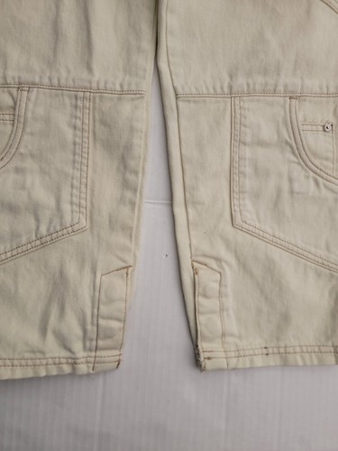 Pantalones de mezclilla cargo Maniere De Voir para mujer 2 prendas elásticas ajustadas al tobillo - Imagen 3 de 11