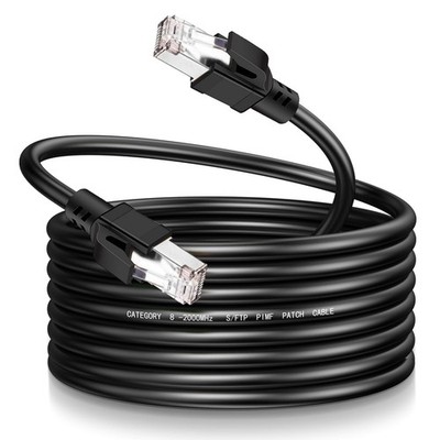 Cat8 Ethernet Cable 75Ft S/FTP Outdoor&Indoor Heavy Duty High Speed 26AWG Int...