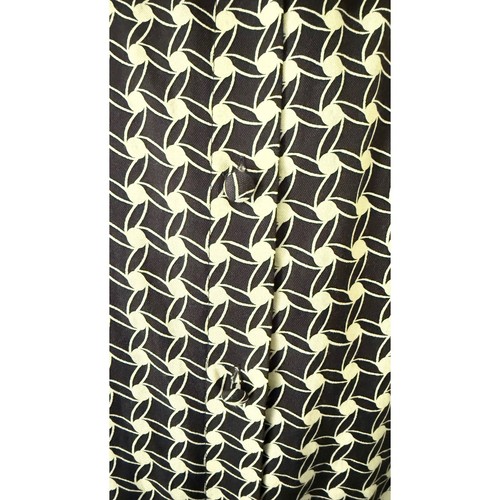 Talbots Sleeveless Houndstooth Dress Belted Career Work BlackWhite 12 Silk Blend - Picture 6 of 11