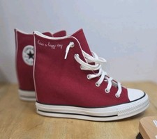 Converse Chuck Taylor All Star Wedge Platform High A12569C Red Womens 9