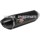 Yoshimura 192829 Black R-77 Full Exhaust System Carbon Sleeve and End Cap