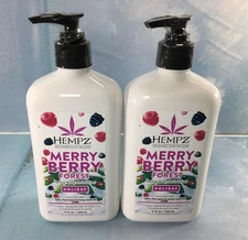 HEMPZ Merry Berry Forest Lotion, 2 Pack, 17 oz (500 mL) Each, w/ Hemp Seed Oil