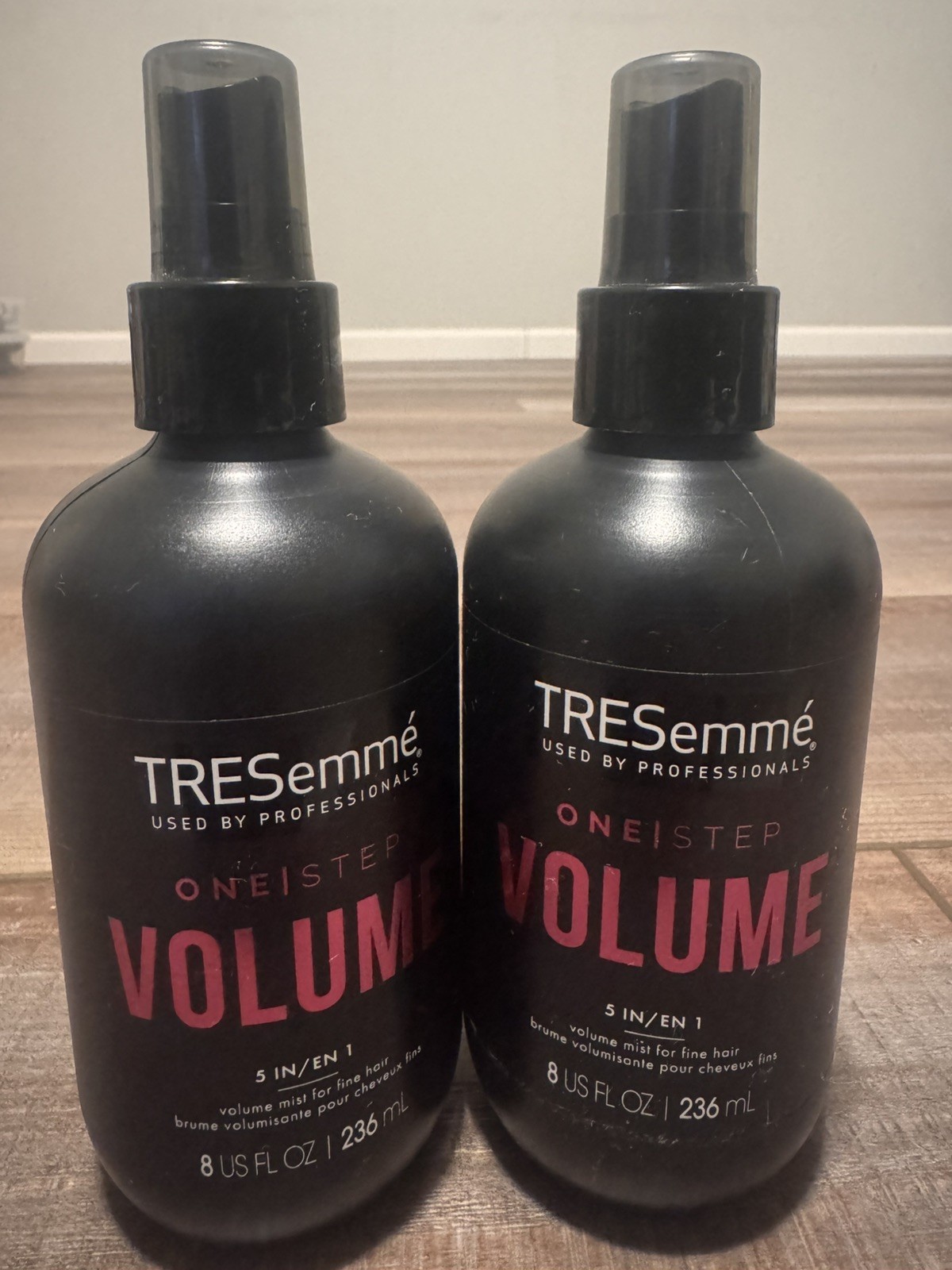 2 TRESemme Professional One Step Volume Mist For Fine Hair 8 oz 5 In 1 Strength