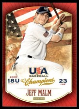 Jeff Malm 2013 Panini USA Baseball Champions #70 MLB READ FREE SHIP AutographDen