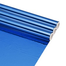 3Pcs Blue Hot Stamping Heat-Activated Foil Roll, 6" W x 3ft l