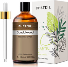 100ML Sandalwood Essential Oil, Pure Aromatherapy Essential Oils for Diffuser, H