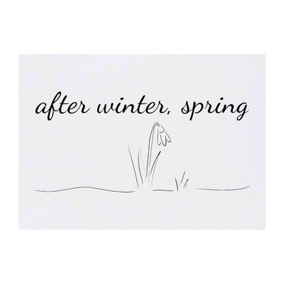 Temporäre Tattoos / Transfers ''Nach Winter, Frühling'' (TO00095945)