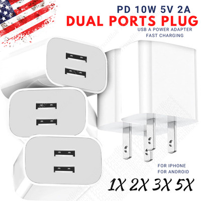 Lot 5V 2A Universal Wall Fast Charger 10W USB Power Adapter AC Charging Plug US