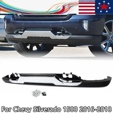 For Silverado 1500 2016-2018  w/Z71 Front Bumper Valance + Chrome Skid Plate