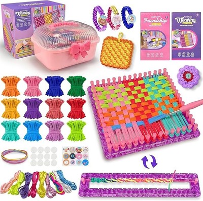 DIY Weaving Loom Kit Pot Holder Friendship Bracelet Making Kit for Kids Adults