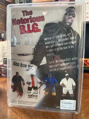 MEZCO THE NOTORIOUS B.I.G. BIGGIE SMALLS BLUE OUTFIT 9” FIGURE