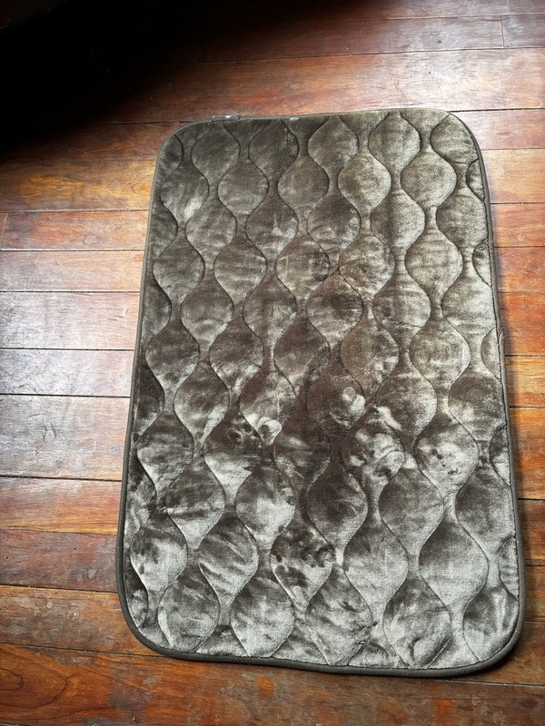 Paw Inspired Washable Padded Crate Mats for Dogs | 35” x 22” Brown Non Slip