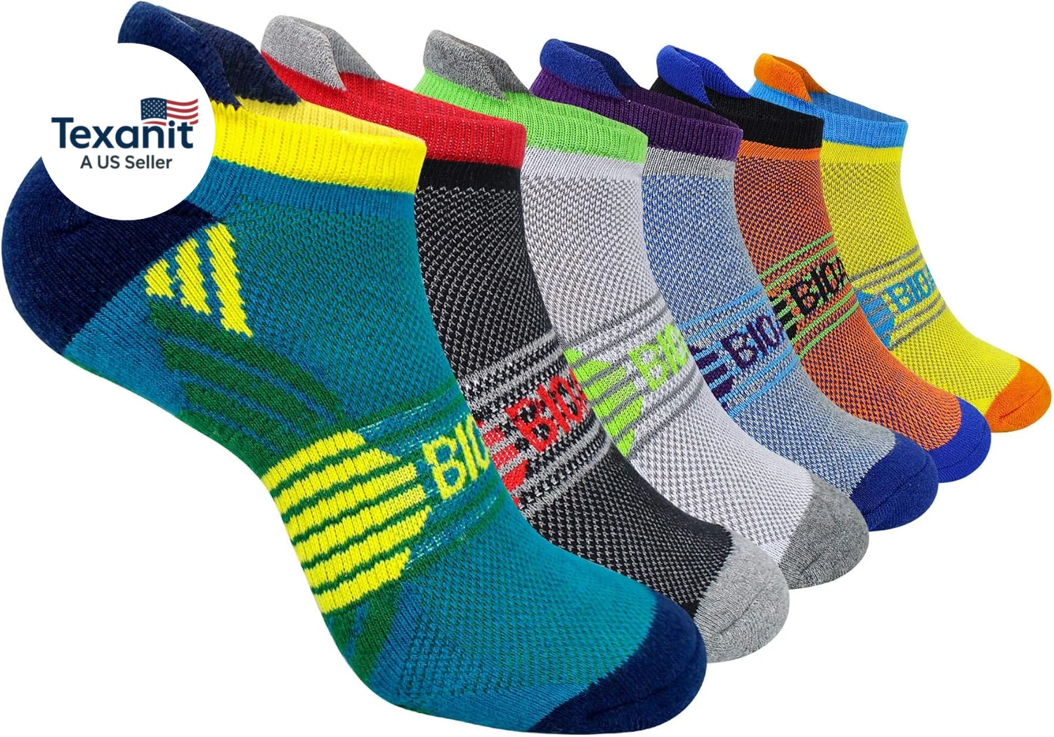 Cushioned Men'S Ankle Socks, 6 Pairs Cotton Athletic Sport Breathable Low Cut So