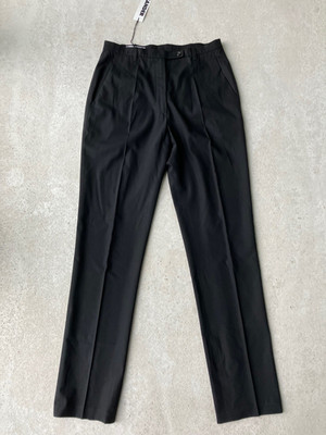 JIL SANDER Hose SERGIO S unbenutzt Gr. 36 feiner Stoff schwarz Freizeit Business