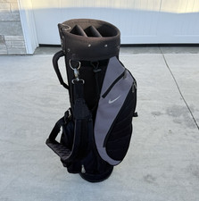 Nike Sport Lite Black Golf Bag 5 Club Single Strap Golf Cart Clubs