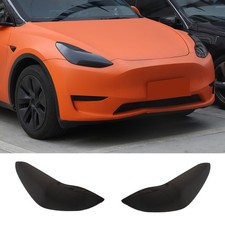 ABS Smoked Headlight Tint Cover Blackout Lens Fits Tesla Model 3 / Y 2017-2022