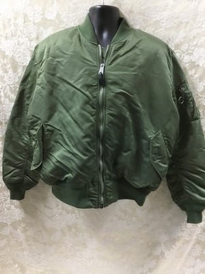  XL Green MA-1 Bomber Reversible Flyers Zip orange flight Alpha Industries Jacke
