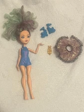 Ever After High EAH Madeline Hatter Mirror Beach Doll,Shoes Necklace Skirt Glass