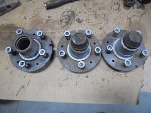 Buick 5x5 Front Wheel Hubs off 45 Finned Aluminum Brake Drums