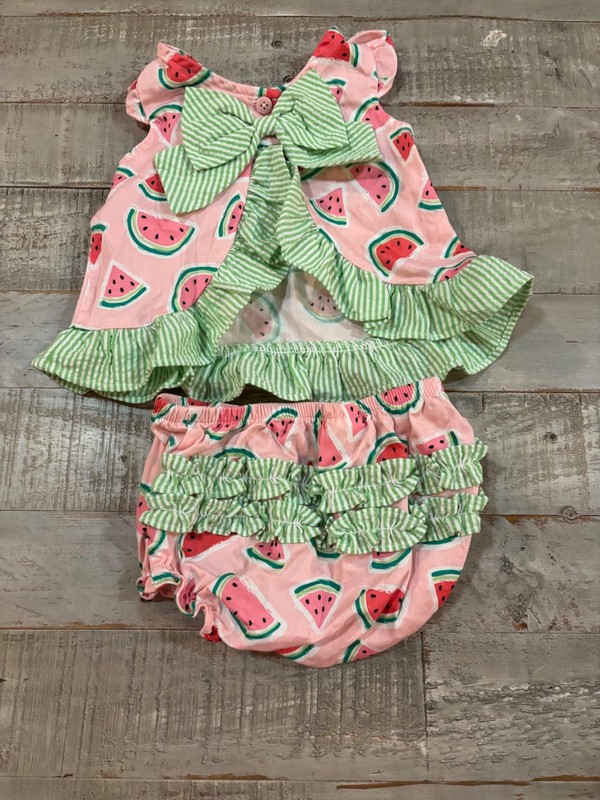 Girls Good Lad outfit size 9 months sleeveless w/watermelons and box 