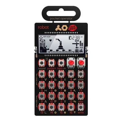 Teenage Engineering x Cheap Monday - Pocket Operator PO-28 Robot ... Black / Red