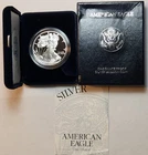 1997 P American Silver Eagle Choice Proof Bullion $1 Silver Coin OGP COA Z97Gk