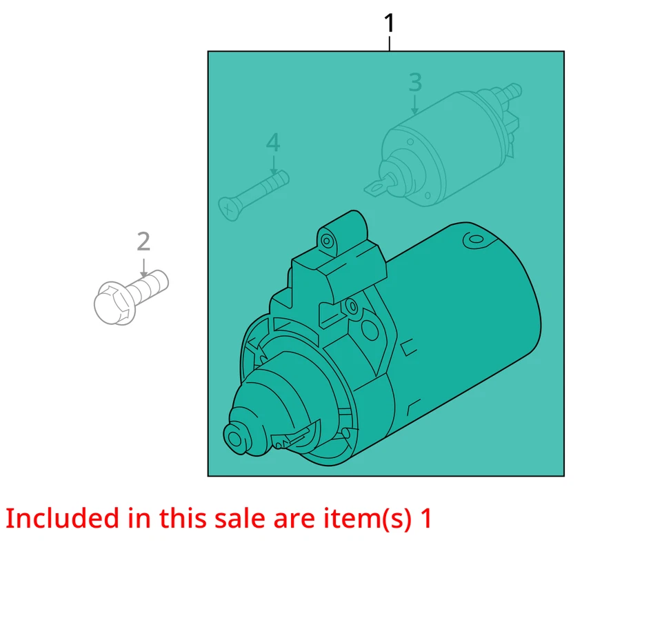 Se adapta a VOLKSWAGEN GOLF GTI 2006-2014 2,0 L AT motor de arranque Bosch OEM probado Foto 4 de 4