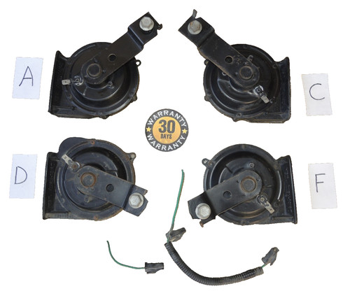Cadillac Buick 4 NOTE Delco Remy Horn Set Notes A, C, D, F = TRAIN SOUND