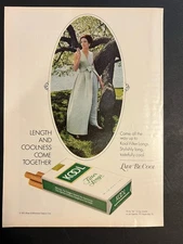 Vtg 1970s Ad-Kool Filter Kings Cigarettes-Length & Coolness Come Together