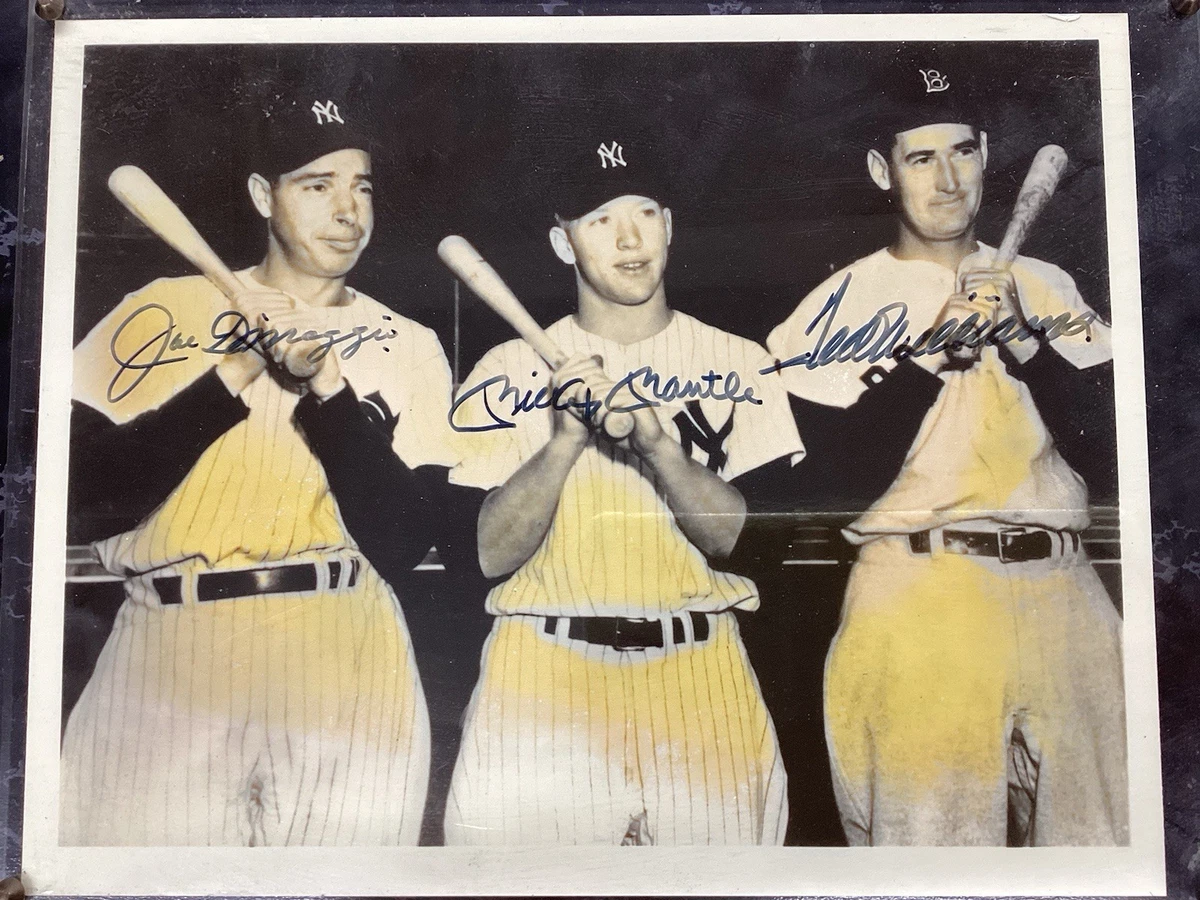 Joe Dimaggio Mickey Mantle Autographed Photo for sale | eBay