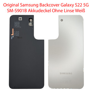 Original Samsung Backcover Galaxy S22 5G SM-S901B Akkudeckel Ohne Linse Weiß