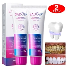 1~3 Pack | Triple Whitening Toothpaste Deep Cleaning Remove Plaque Stains Tartar