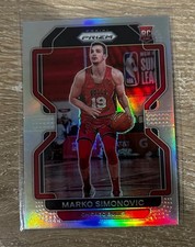 2021-22 Panini Prizm #166 Marko Simonovic RC Silver Prizm Chicago Bulls