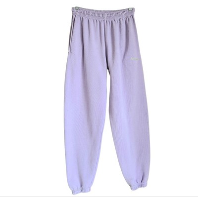 iets frans jogger sweatpants baggy cotton blend lavender size S