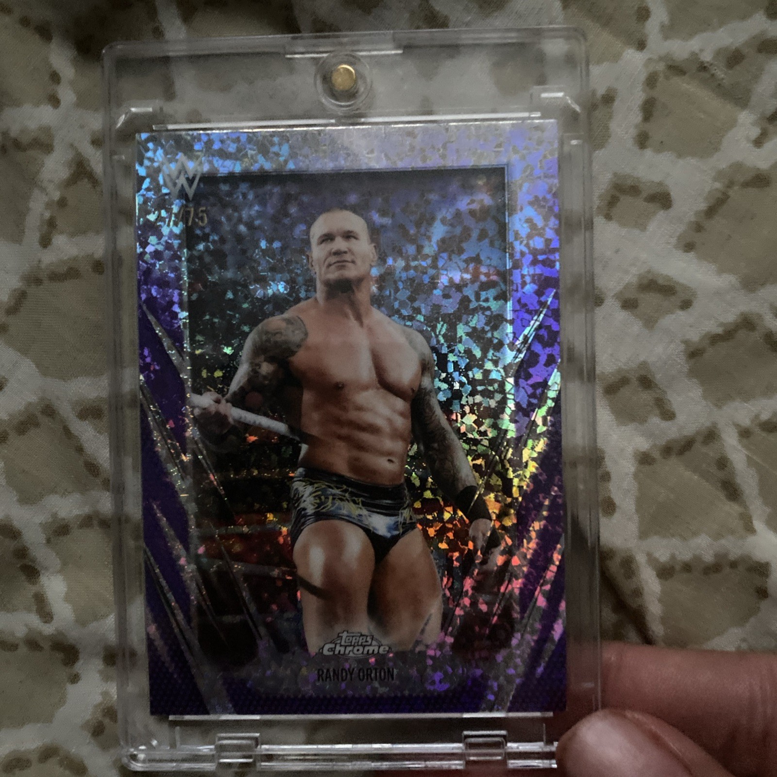 2026 Topps Chrome WWE Randy Orton #72 Purple Mini Diamond Refractor /75