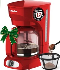 12-Cup Red Coffee Maker - Perfect for Home or...
