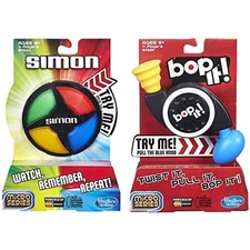 Simon Micro Series Game + Bop It Bundle 2 Games for Kids