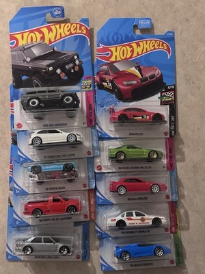 Hot Wheels Lot Ford Toyota Mercedes Bugatti Chevrolet BMW