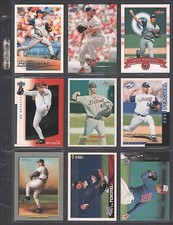 TROY PERCIVAL ~ Lot of (9) Different Baseball Cards w/ Display Sheet (L544)