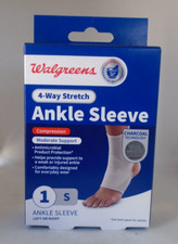 Walgreens Compression Ankle Sleeve  4 Way Stretch SMALL