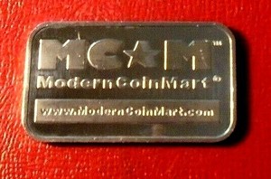 Modern Coin Mart Commercial Bar 1 Troy oz.999 Fine Silver ...