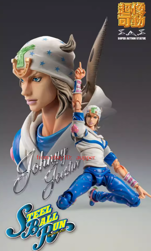 Súper figura de acción Johnny Joestar Medicos Jojo'S Bizarre Adventure 7 juguete nuevo - Imagen 3 de 6