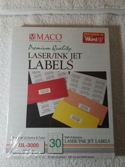 Maco Laser And Inkjet Labels Template
