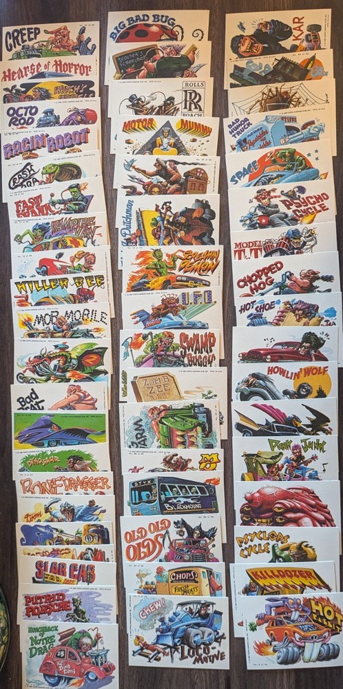 U-Pick Weird Wheels Pick-A-Card #1-#55 TOPPS 1980