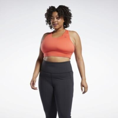 Reebok Women's Running Essentials Sports Bra (Plus Size) in Dynamic Red, 1X