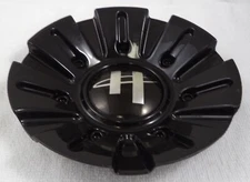 Helo Wheels Gloss Black Custom Wheel Center Cap Caps # 818L163 / S406-27 / 26