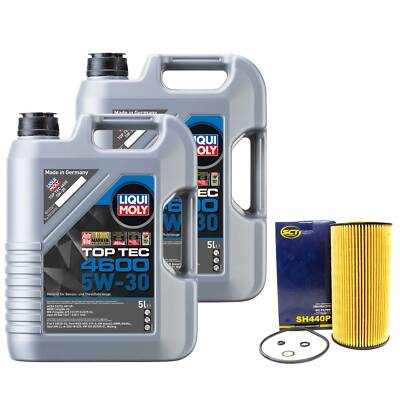Motoröl Set Top Tec 4600 5W-30 10 Liter + Ölfilter für Range Rover II 2.5 D P38A